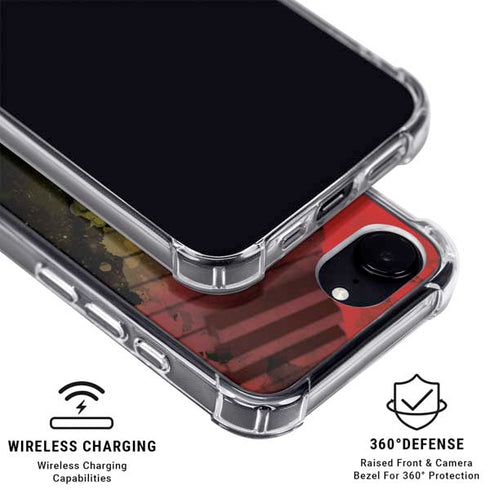Rasta Color Keys iPhone 16e Clear Case